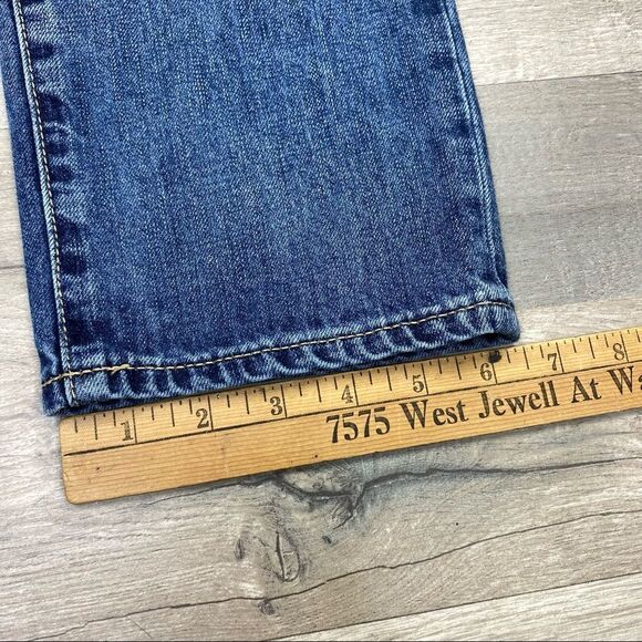 Gap Sexy Boyfriend Fit Distressed San Francisco Patch Crop Jeans Blue 10 - Picture 10 of 10